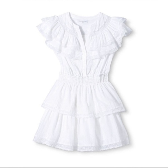 LoveShackFancy x Target Penelope White Double Ruffle
Tiered Dress XXS XS Bridal - Picture 2 of 10
